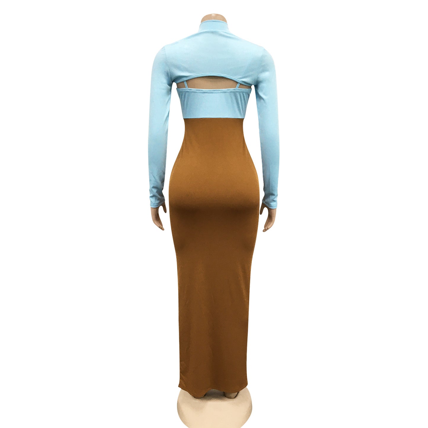 Sexy Constract Color Tight Dresses for Women
