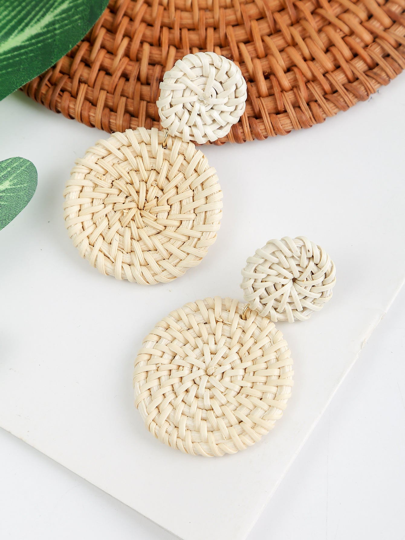 Vintage Boho Hanmade Woven Earrings for Women