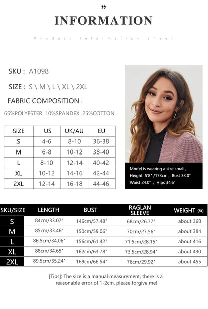 Casual Fall Knitting Cardigan Coats for Women