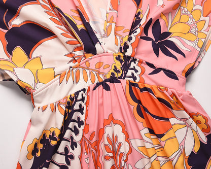 Summer Casual Bat Sleeves Beach Long Dresses