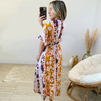 Summer Casual Bat Sleeves Beach Long Dresses