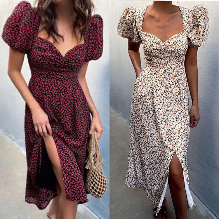 Sweety Summer Short Sleeves Cute Dresses-STYLEGOING