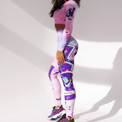Sexy Unicorn Print Sports Suits
