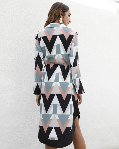 Leisure Long Sleeves Women Short Fall Shirt Dresses-STYLEGOING