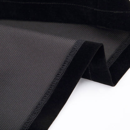 Women Puff Sleeves Black Fall Short Dresses