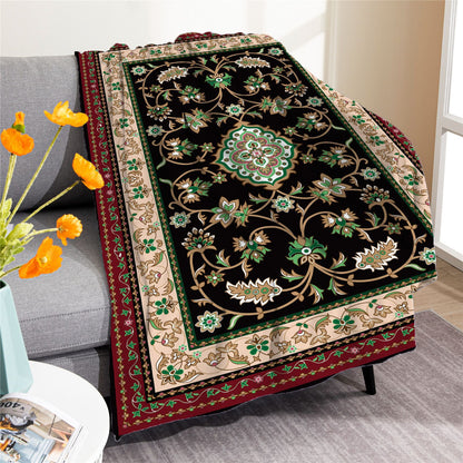 Vintage Boho Fleece Throw Blankets