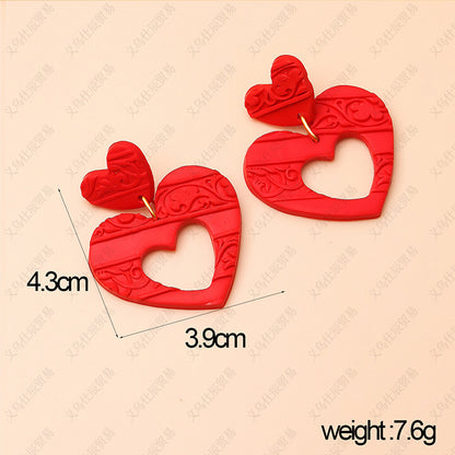 3pcs/Set Valentine's Day Sweetheart Designed Earrings for Women