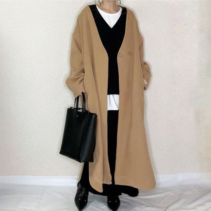 Classy Women Long Winter Overcoat