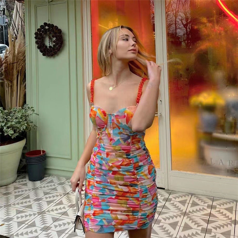 Sexy Backless Straps Summer Bodycon Dresses