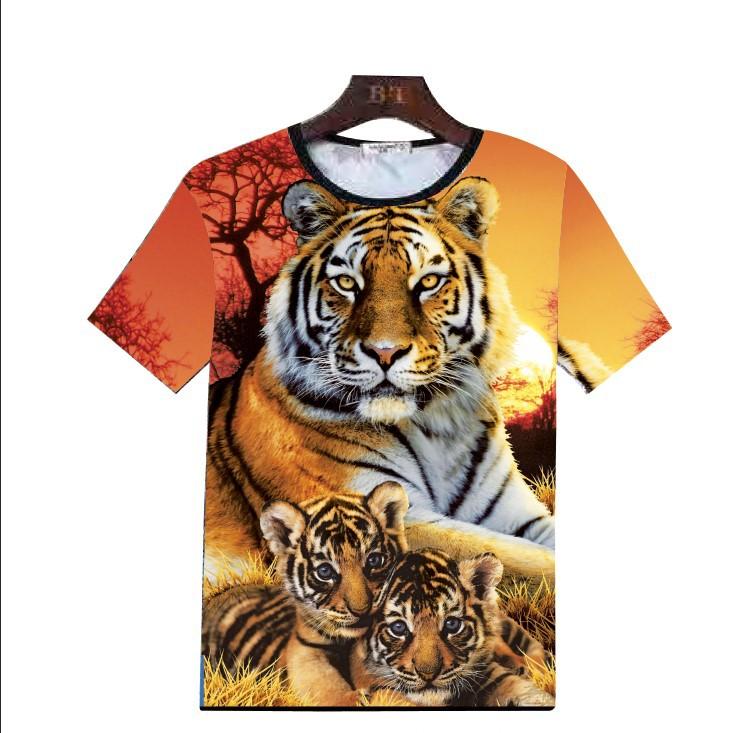 Summer 3D Animal Print Men T Shirts-STYLEGOING