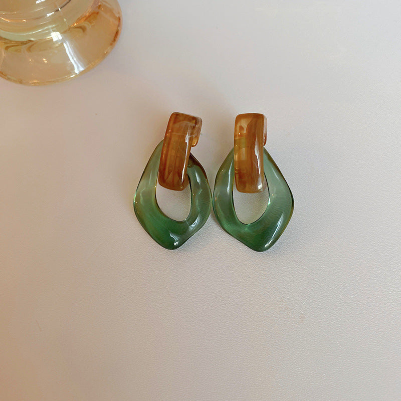 Acrylics Geometry Shaped Vintage Women Earrings