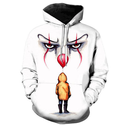 Halloween Clown 3D Prints Casual Hoodies-STYLEGOING