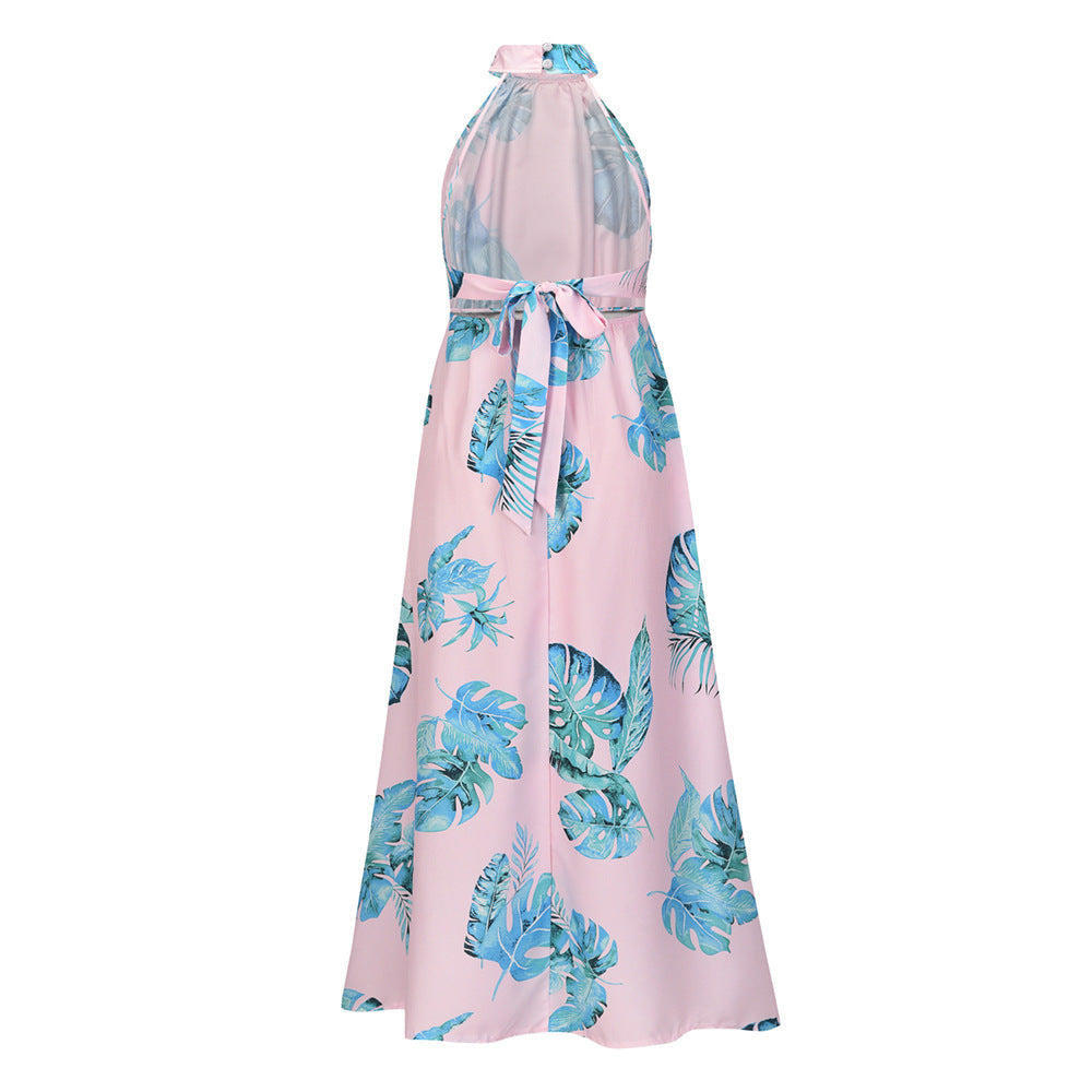 Sexy Halter Summer Long Holiday Beach Dresses