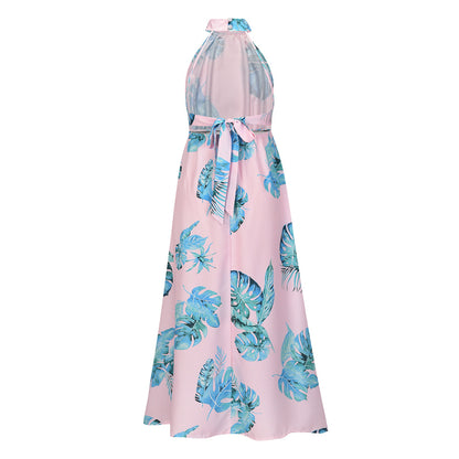 Sexy Halter Summer Long Holiday Beach Dresses