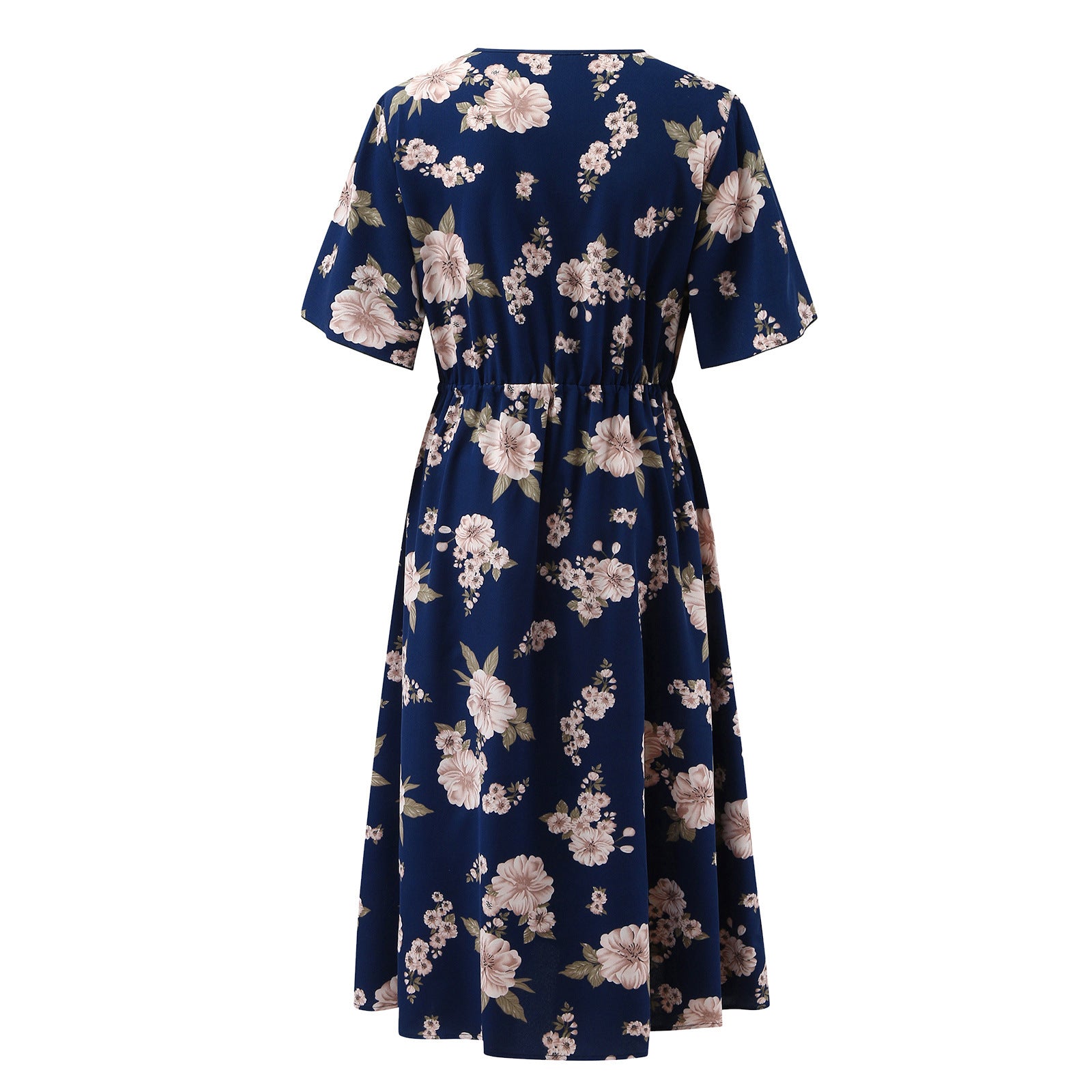 Women Chiffon Short Sleeves Plus Sizes Dresses