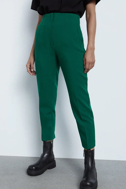 Elegant High Waist Summer Slim Casual Pants for Women