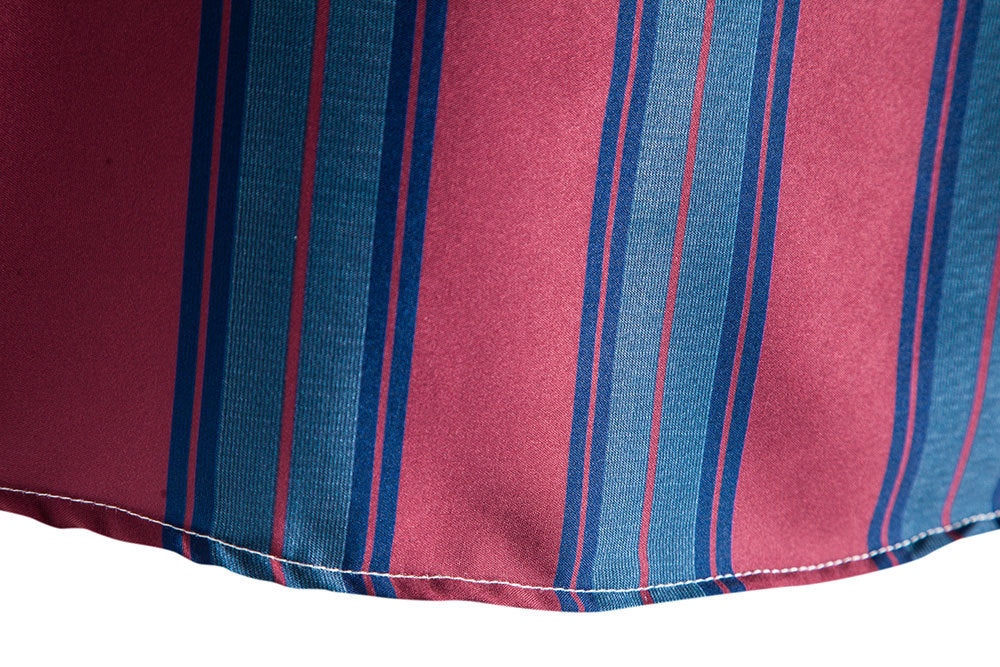 Red and Blue Striped Summer Short Sleeves Shirts for Men