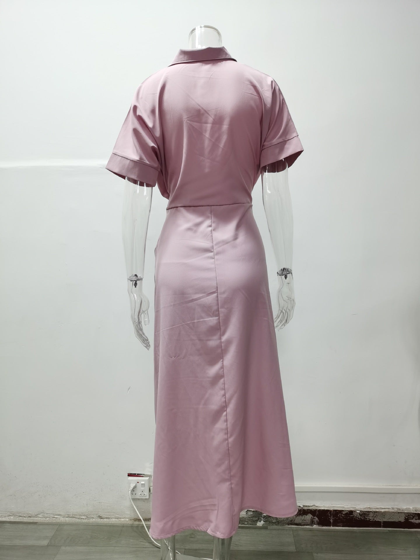Summer Women Midi Length Shirts Dresses