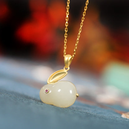 Sterling Sliver Gold-Plating Cute Rabbit Design Jewelry Sets