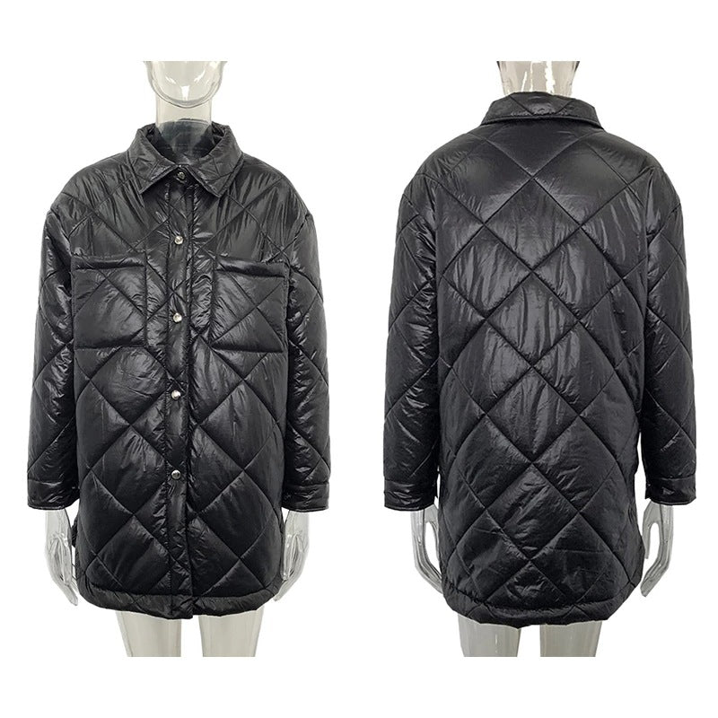 Winter Cotton Colorful Overcoats for Women