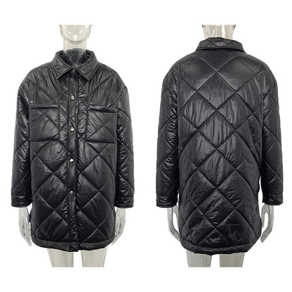 Winter Cotton Colorful Overcoats for Women