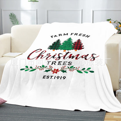 Merry Christmas Fleece Throw Blankets