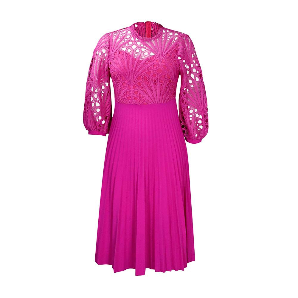 Elegant Hollow Out Plus Sizes Lace Party Dresses