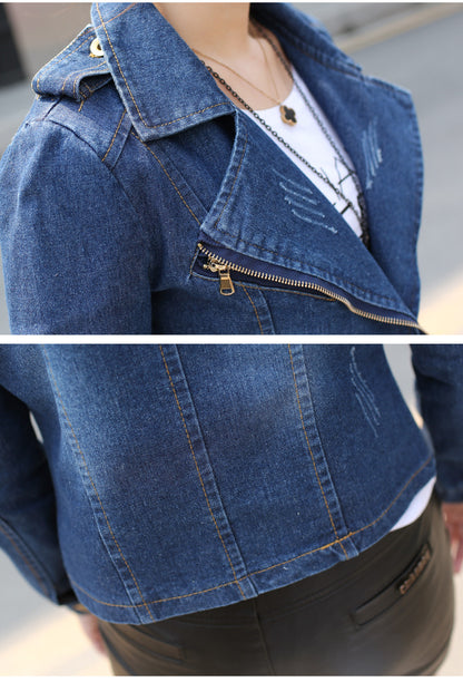 Casual Long Sleeves Denim Blazers for Women