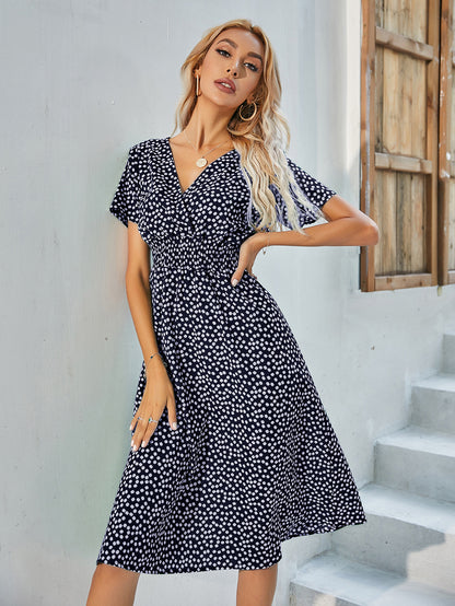 Summer Daily Short Sleeves Sun Dresses
