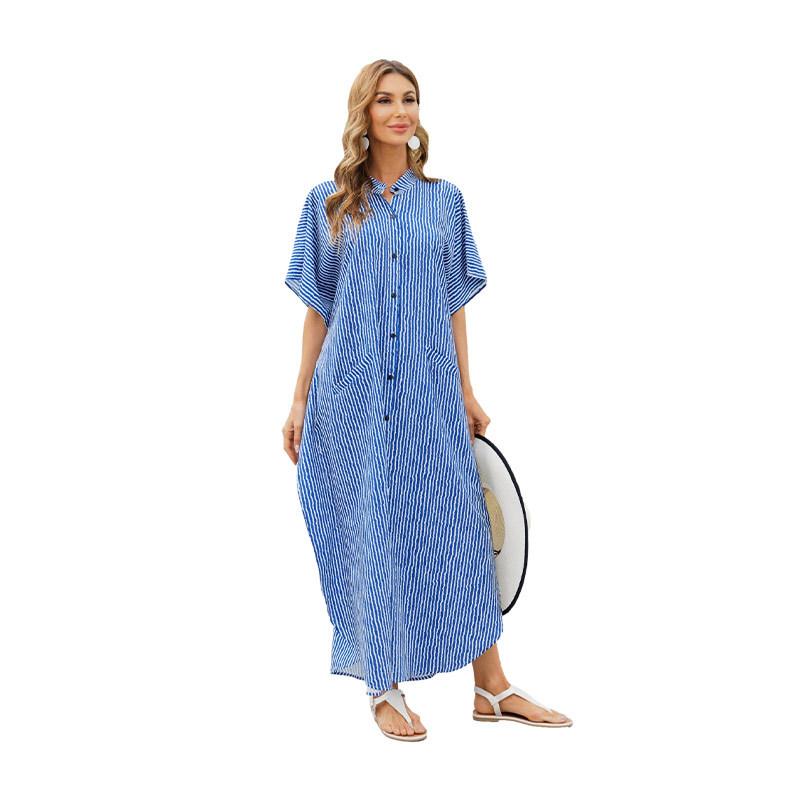 Women Summer Beach Loose Holiday Dresses-STYLEGOING
