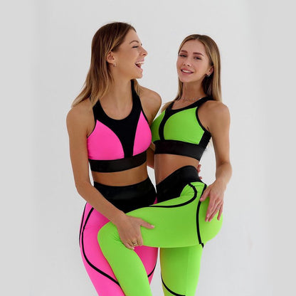 Sexy Halter High Waist Two Pieces Yoga Sets for Women