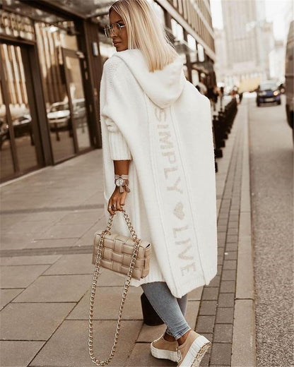 Casual Knitting Long Cardigan Coats for Women