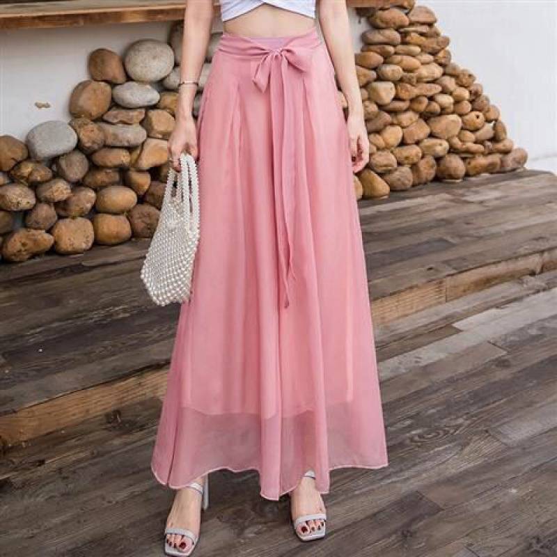 Summer High Waist Wide Legs Pants for Women