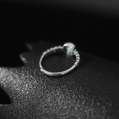Simple Square Design Vintage Sterling Silver Rings for Women
