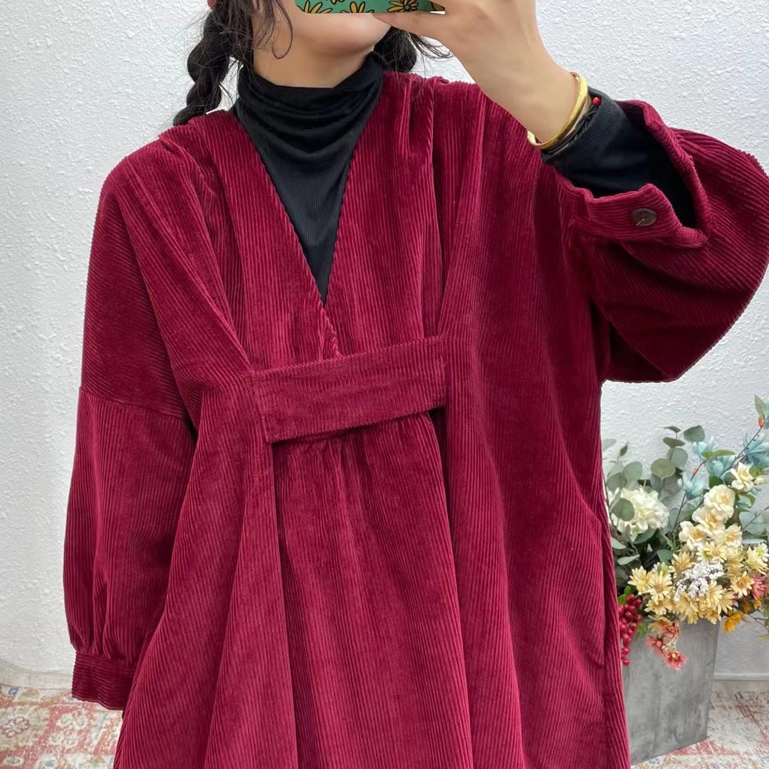 Vintage Plus Sizes High Waist Cozy Dresses