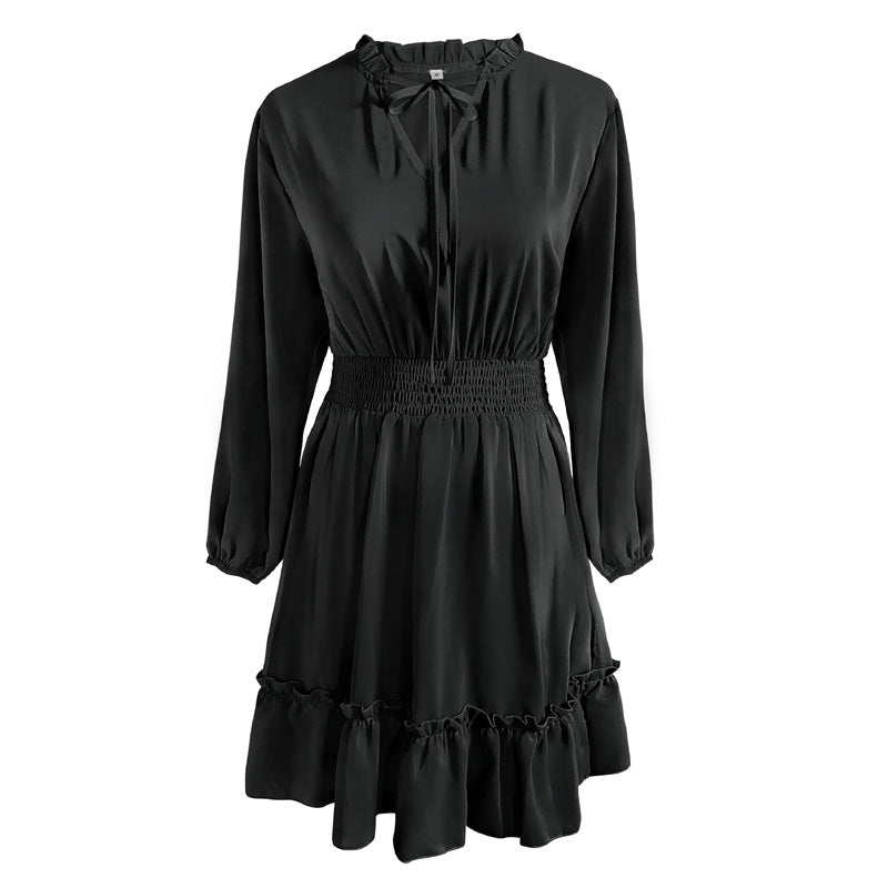 Vintage Long Sleeves A Line Fall Dresses