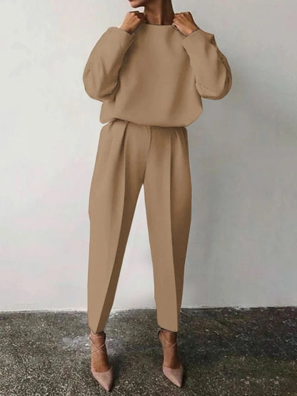 Casual Long Sleeves Shirts and Pants Sets