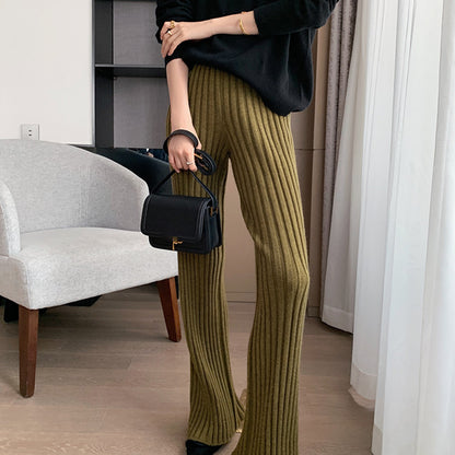 Fashion High Waist Knitting Winter Pants