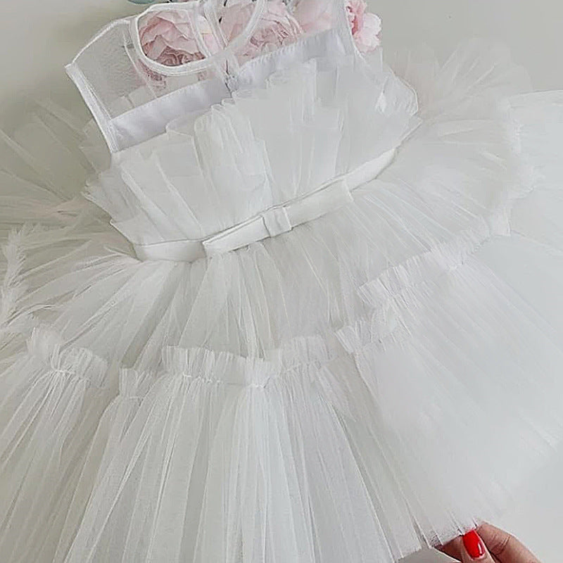 Cute Bow Sleeveless Princess Party Dresses