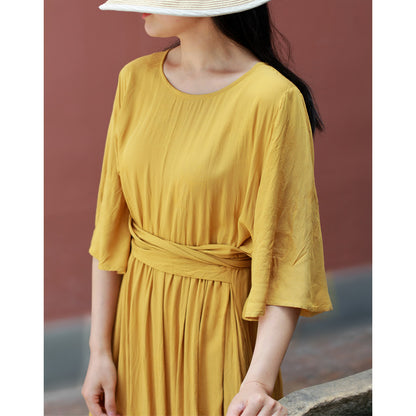 Vintage Trumpet Sleeves Long Dresses for Women