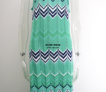 Sexy Women Summer Knitting Long Beach Dresses