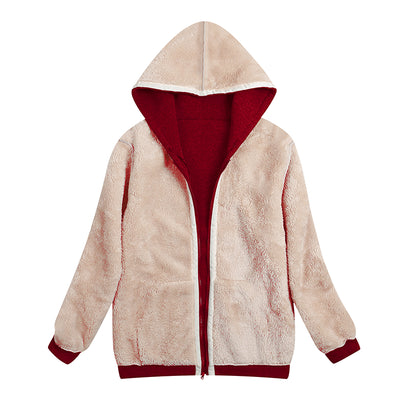 Plus Sizes Winter Women Hoodies Zipper Overcoat