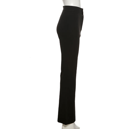 Fashion Gauze High Waist Casual Trumpet Pants