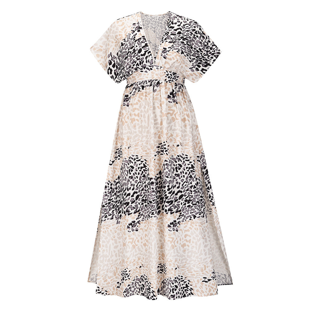 Summer Casual Bat Sleeves Beach Long Dresses