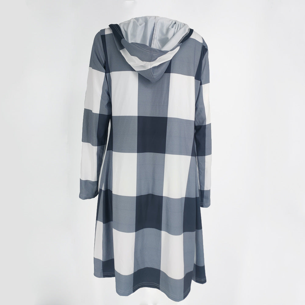 Women Long Sleeves Long Hoodies Overcoat