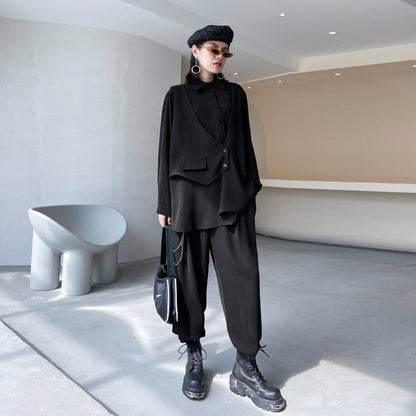 Leisure Women Two Pieces Long Sleeves Shirts & Pants