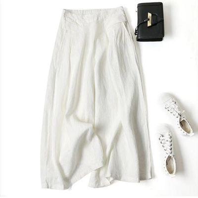 Loose High Waist Linen Pants-STYLEGOING