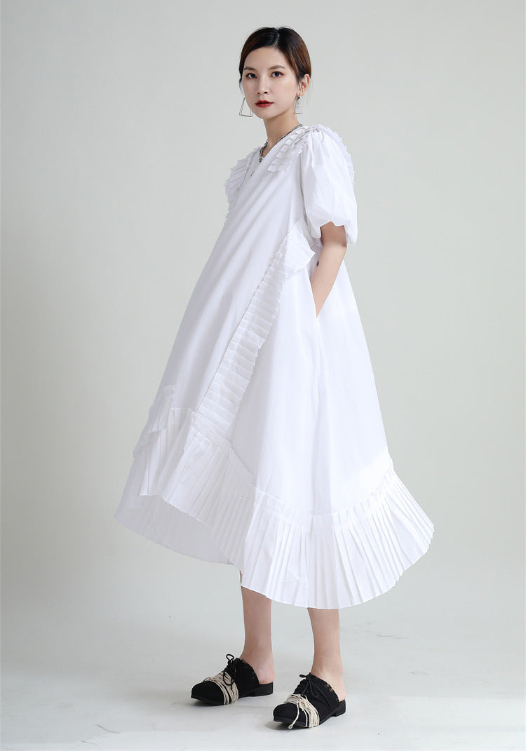 Elegant Irregular Girls Summer Long Dresses