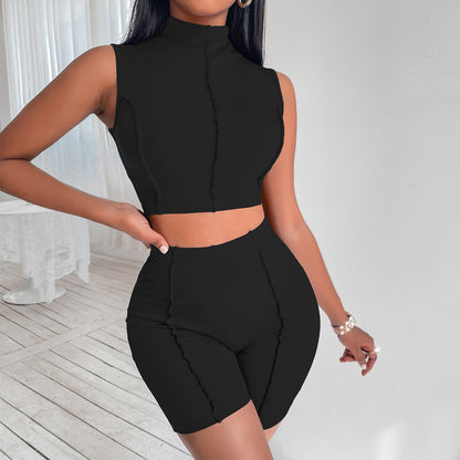 Sexy Two Pieces Short Sport Suits