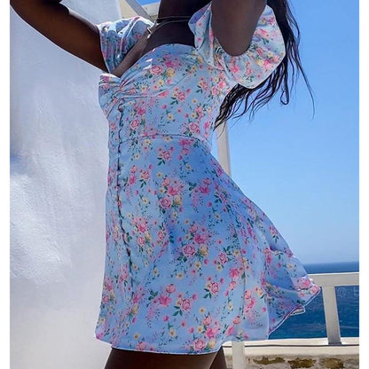 Sexy Off The Shoudler Puff Sleeves Dresses-STYLEGOING